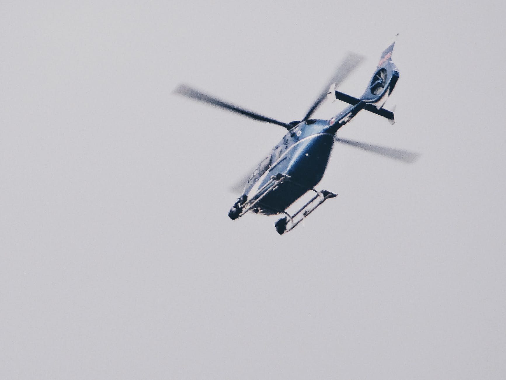 photo of helicopter on flight